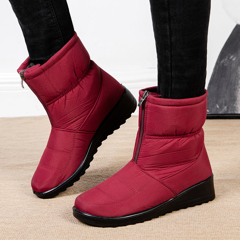 Bota Feminina de Inverno Vittore Helena com Forro Peluciado e Material Impermeável