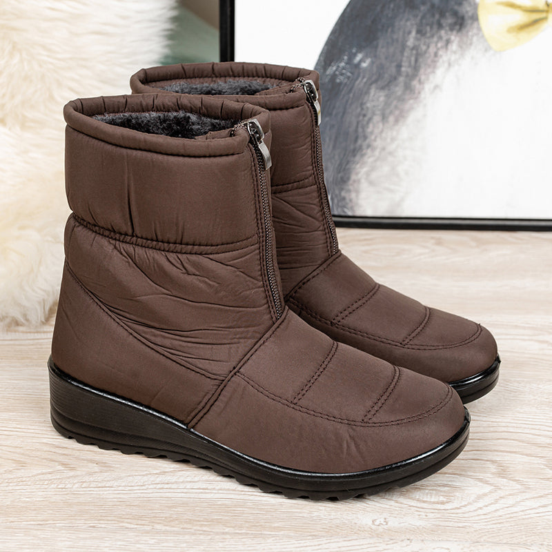 Bota Feminina de Inverno Vittore Helena com Forro Peluciado e Material Impermeável