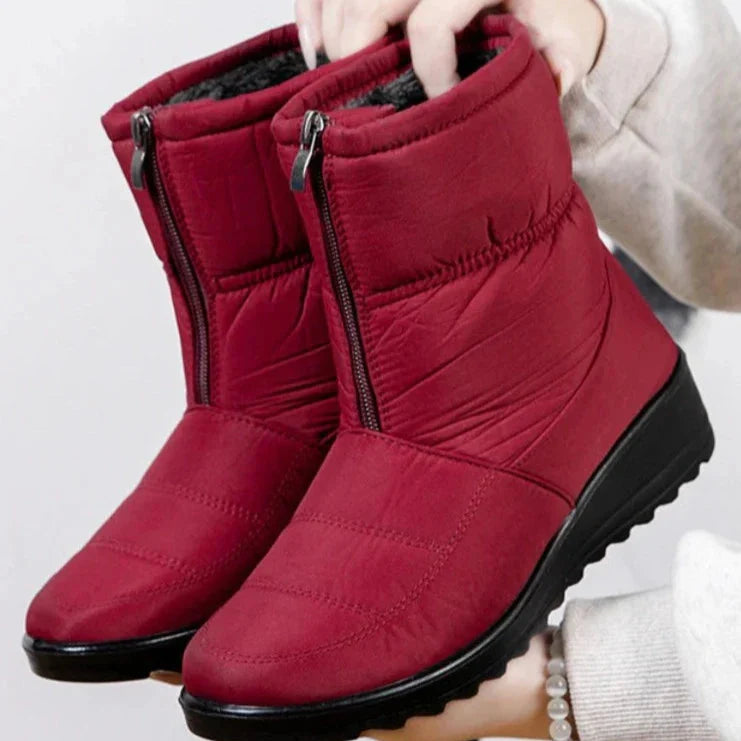 Bota Feminina de Inverno Vittore Helena com Forro Peluciado e Material Impermeável